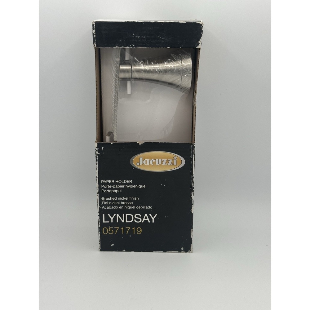 Jacuzzi Lyndsay Toilet Paper Holder Brushed Nickel Finish 0571719 *NEW*
